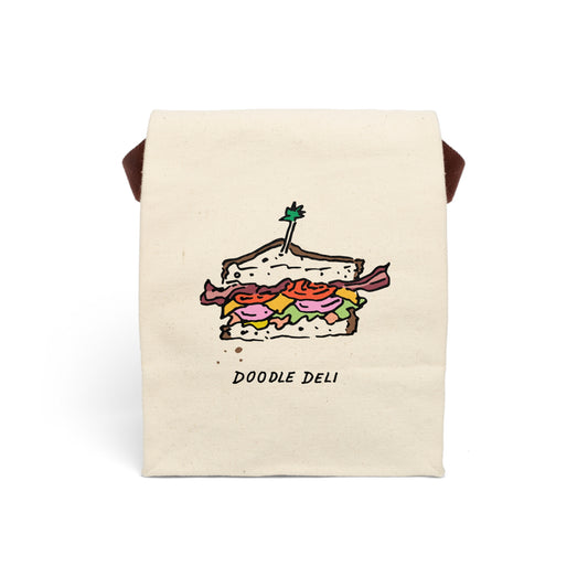 Canvas Lunch Bag With Strap